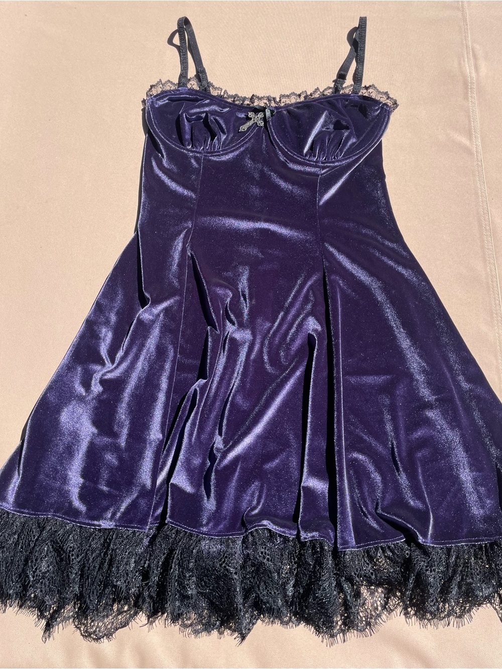 Widow (Dolls Kill) Purple Velvet Goth Dress